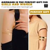2 Piece Bracelet Rings Geometric Bangle Metal Twisted Bangle Open
