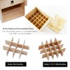 TORIBIO Essential Oils Box for 112 Bottles, Wooden Essential Oils