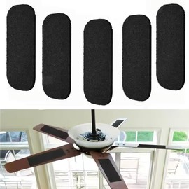 Dogwood Depot Activated Carbon Ceiling Fan Filters, Fan Blade Filters for Common Household Contaminants, Easy to Stick, Universal Fit, Unscented, 4 Packs of 5 Filter Pads (20 Total)