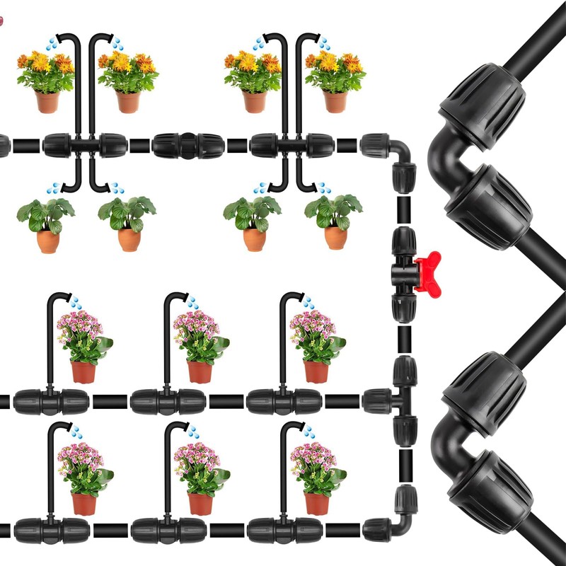 Bogoro Pack of 10 Micro Drip System L-piece 50 mm,