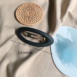 Large Hair Barrettes for Women Matte Ellipse for Thin Hair French Barrette Hair Cute Hair Styling Clips Non Slip Strong Hold Vintage Hair Accessories Gifts for Women Girls