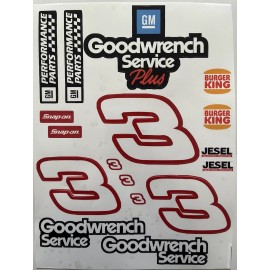 CSC Racing Designs 1/10 Scale R/C Racing Vinyl Decal Sticker Sheet / Sponsor Stickers Goodwrench #3