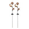 Alpine Corporation 38" Tall Solar Celestial Garden Stakes with Warm