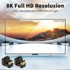 Duttek 8K HDMI 2.1 U-Shaped Adapter, 48Gbps 180-Degree HDMI Male