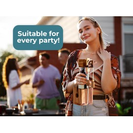 BSIRI Bottle Puzzle - Challenging 3D Wooden Bottle Holder and Bottle Lock Puzzle Games for Adults. Functional Bottle Storage, Ideal Bottle Lover Gifts, Fun Gifts, Game Night and Rustic Room Decor