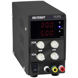 VOLTCRAFT ESP-3005S Laboratory Power Supply, Adjustable 0 - 30 V 0 - 5 A 150 W Plug Connection 4 mm Narrow Design Number of Outputs