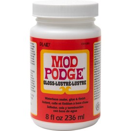 Mod Podge Mod Podge Gloss Sealer, Glue & Finish: All-in-One Craft Solution- Quick Dry, Easy Clean, for Wood, Paper, Fabric & More. Non-Toxic - Craft with Confidence, Made in USA, 8 oz., Pack of 1