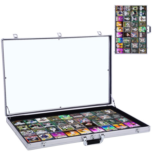 Aluminum Sports Card Display Case, 34"X22" Trading Card Display Cases