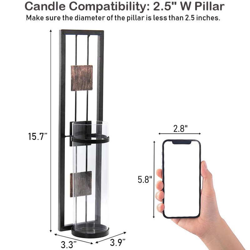 Shelving Solution Shelving Solution Wall Sconce Candle Holder Metal Wall