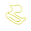 100pcs Paper Clips Cute Duck Shaped Decorative Metal Paperclips with