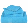 vidaXL Flannels Pack of 4 Turquoise 30 x 30 cm