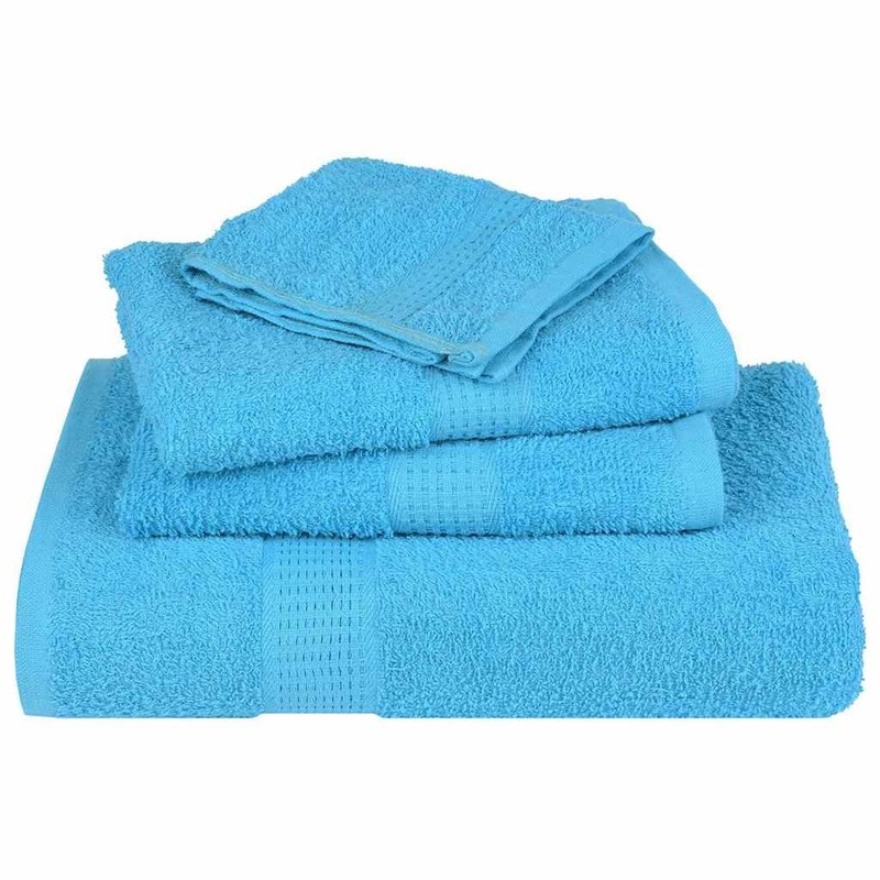 vidaXL Flannels Pack of 4 Turquoise 30 x 30 cm
