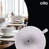 Cilio C105179 Porcelain Coffee Filter/Holder Pour-Over, 6/Large, White