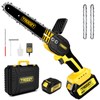 Mini Chainsaw Cordless 6 Inch, Portable Electric Chainsaw, Brushless Handheld