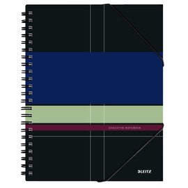 Leitz 44630000 Executive Be Mobile College Notepad A4 Squared Spiral Bound with PP Cover Multicoloured