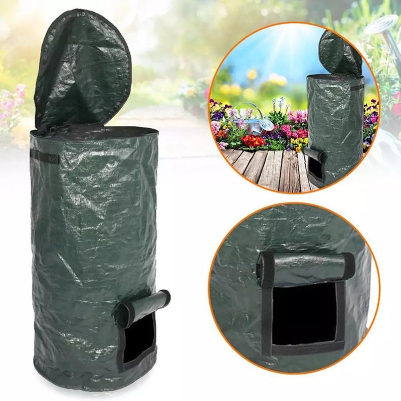 2 Pack Organic Compost Bags 15 Gallon 34 Gallon Garden
