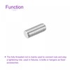 sourcing map 20 Pack M8 x 20mm Fully Threaded Rod