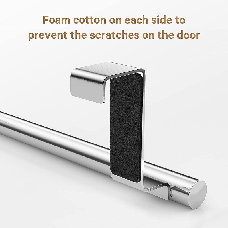 Stainless Steel Over Door Towel Rack Bar Holders for Universal