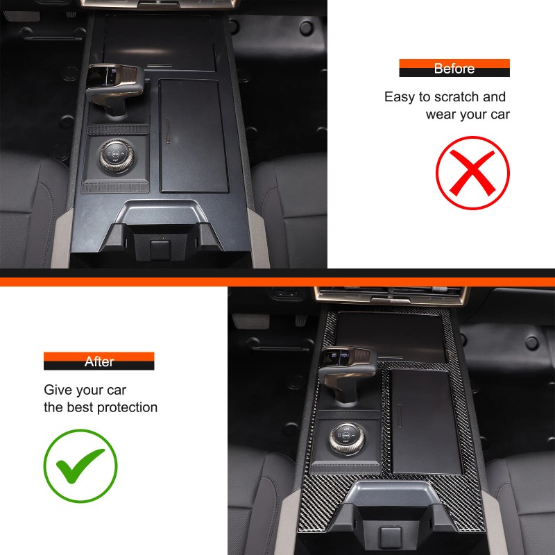 Carworld66 For Hummer EV 2024+ Carbon Fiber Interior Center Control