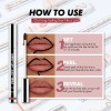 Lápiz Labial 3d Despegable - Mate Para Maquillaje Color 2pz