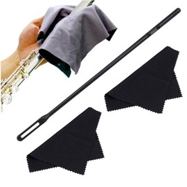 Kit de Limpieza Flauta con 2 uds. Paños de Limpieza Kit de Mantenimiento de Flauta para Instrumentos de Viento