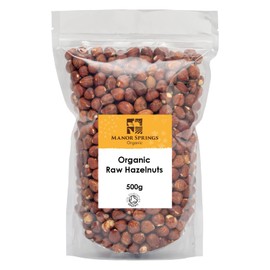 Organic Raw Hazelnuts 500g by Manor Springs Organic