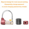 Gym Locker Lock,4 Digit Combination Lock,Safety Password Padlock for School