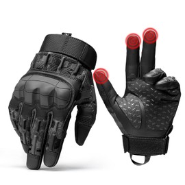 Neusky Men's Tactical Gloves, Usage Gloves, Summer Touchscreen Gloves, Motorcycle Gloves, MTB Gloves, Outdoor Sports Gloves, Ideal for Airsoft, Military, Paintball