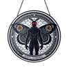 Mothman Stained Glass Window Hanging, Cryptid Wall Art Room Decor