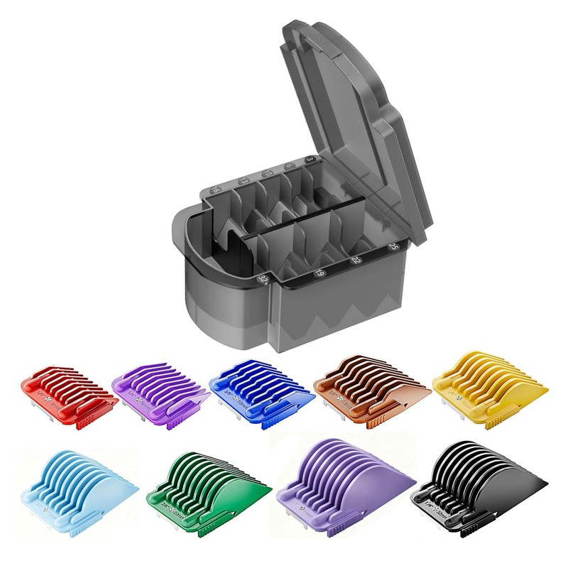 9-Piece Pet Clipper Guard Combs Set for A5 Detachable Blades