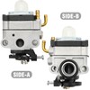 JUUDDENPARTS 20016-81020 Carburetor for Ryobi S430 Lawn Mower RY34001 RY34005