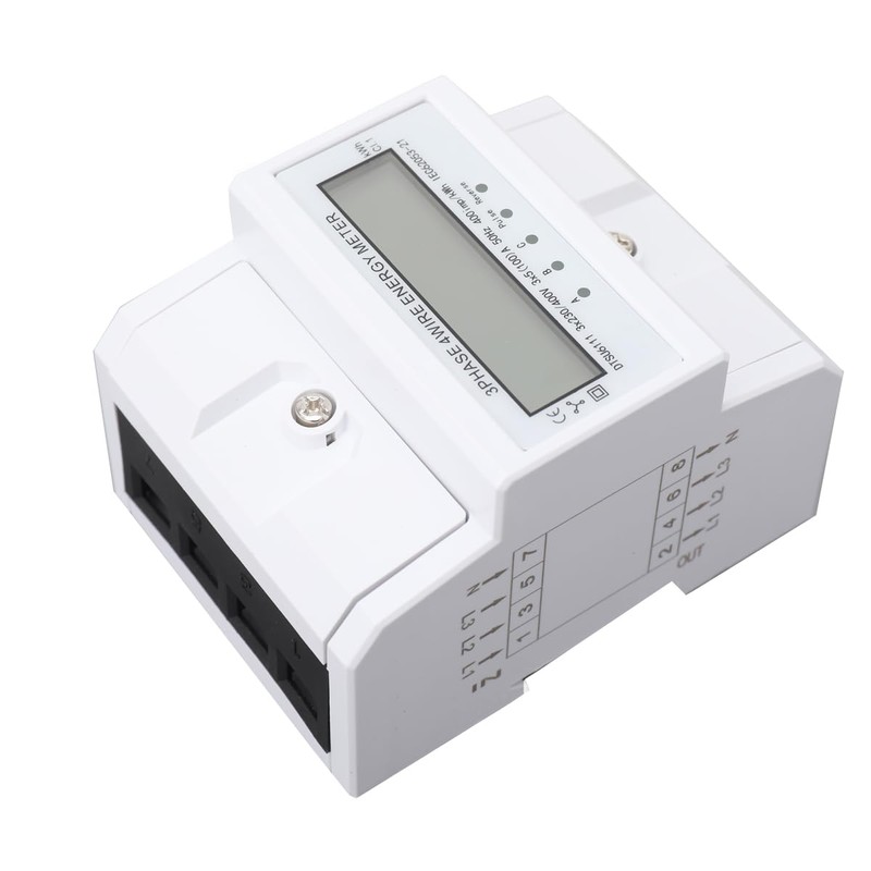 NICCOO Three-phase meter, 100 A 3-phase 4-wire digital electricity meter,