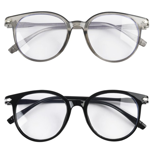 Tuwonwa 2 PCS Blue Light Blocking Glasses, Blue Light Glasses