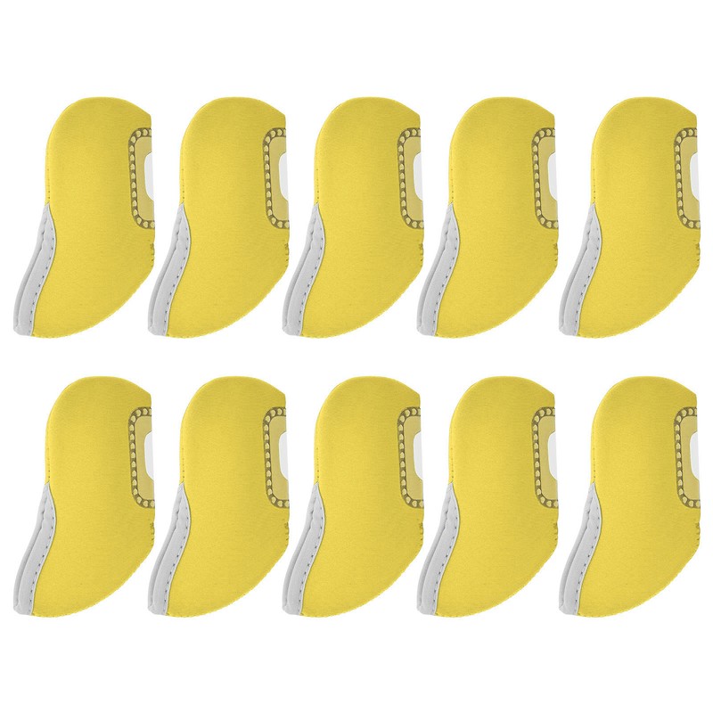 10Pcs Golf Putter Head Cover Iron Club See Through Window
