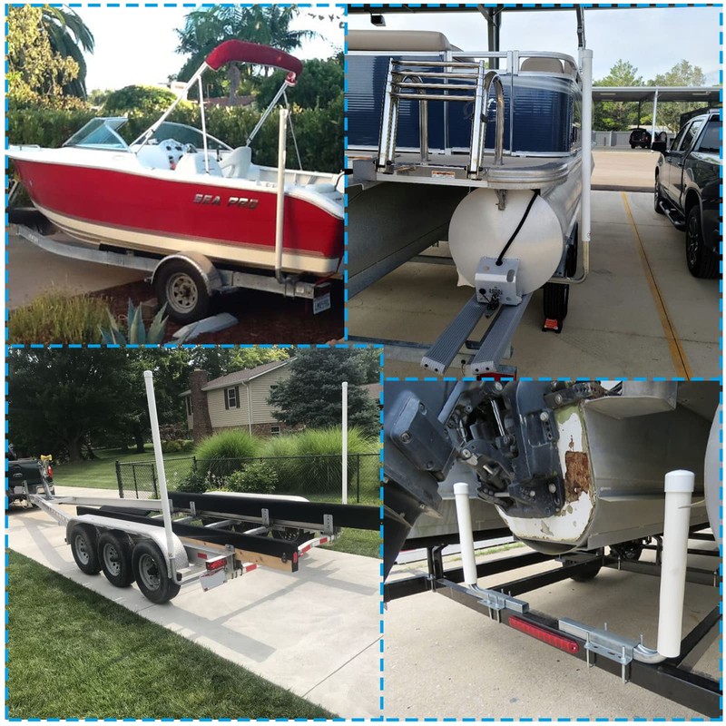 Lusheer Boat Trailer Guide-ons 48“, Guide Pole Kit，Heavy Duty 2PCS