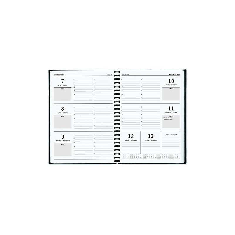 Pierre Belvedere Wire Bound Printed Medium Academic Agenda (4400031)