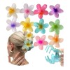 18pz Pinzas Para Pelo Con Forma De Flor De Plumeria