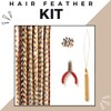 Natural Hair Feathers Kit, Feather Hair Extensions - Real Rooster