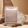 Mavphnee Brown Eyelash Clusters Wispy Lash Extension Cluster Natural Individual