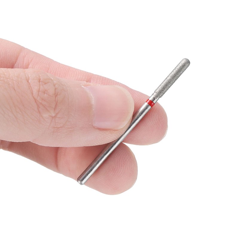 sourcing map 4pcs 200-230 Grits Diamond Grinding Bit 2.6mm Cylindrical