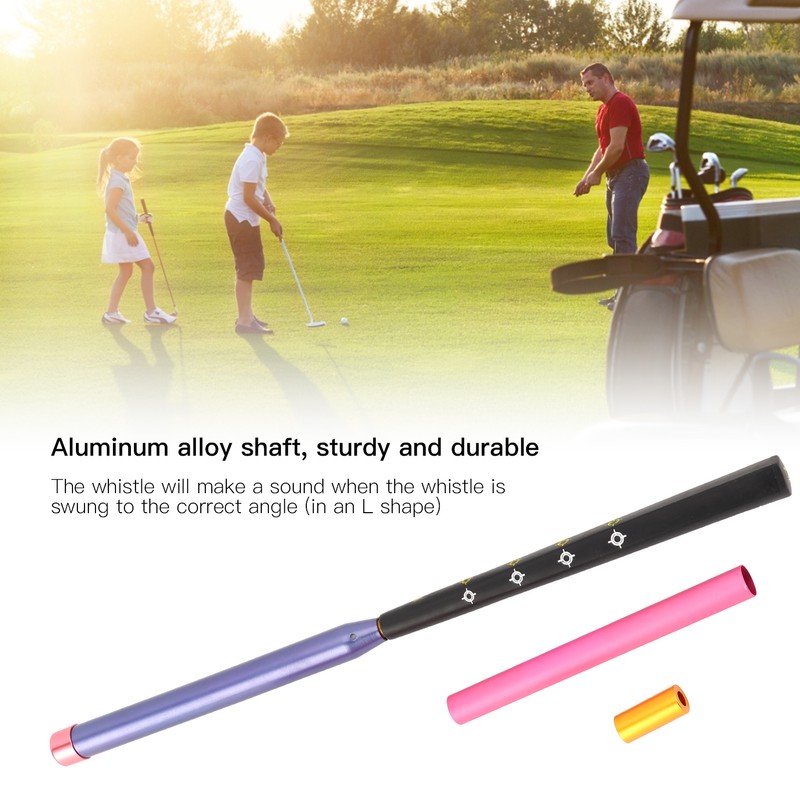 Golf Swing Trainer Practice Stick with Sound Rubber Grasp Handle