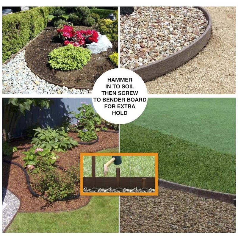 One Stop Outdoor (20-Pack) Heavy Duty, Brown Landscape Lawn &