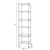 Finnhomy Heavy Duty 6 Tier Wire Shelving Unit with Wheels