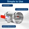 5 Inch HVAC Duct Backdraft Damper, Full Stainless Steel Manual