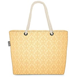 VOID Golden Wallpaper Beach Bag Shopper 58 x 38 x 16 cm 23L XXL Shopping Bag Travel Bag Beach Bag