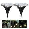 4pcs 8LED Solar Buried Light Under Ground Lamp Outdoor Pathway