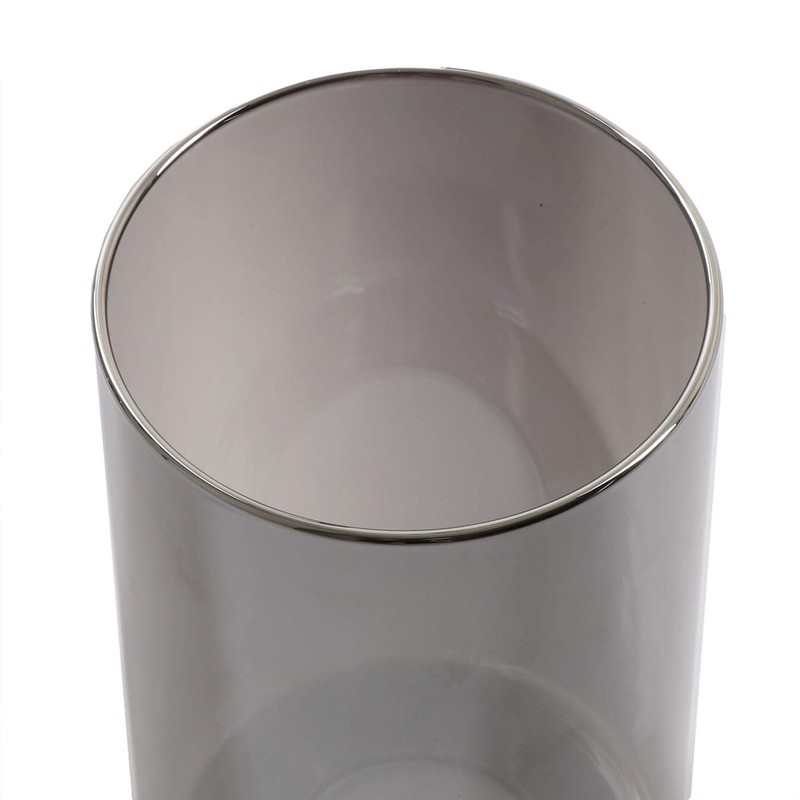 Voguad Smoke Gray Glass Lamp Shade 2 Pack, Industrial Glossier
