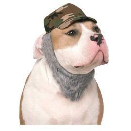 Rubie's Costume Co Duck Hunter Hat with Beard for Pets, Small/Medium