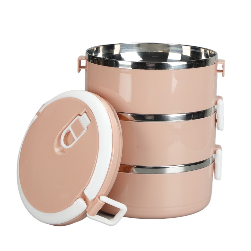 Portable 304 Stainless Steel Bento Lunch Box Thermal Cylinder Lunch