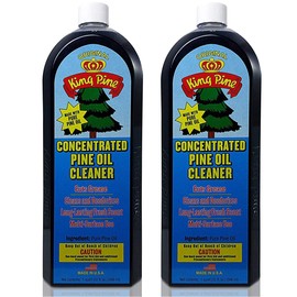 King Pine Concentrated Pine Oil, Multi-Surface Cleaner, Industrial Strength, Original Black, 32 fl oz, 2 Pack